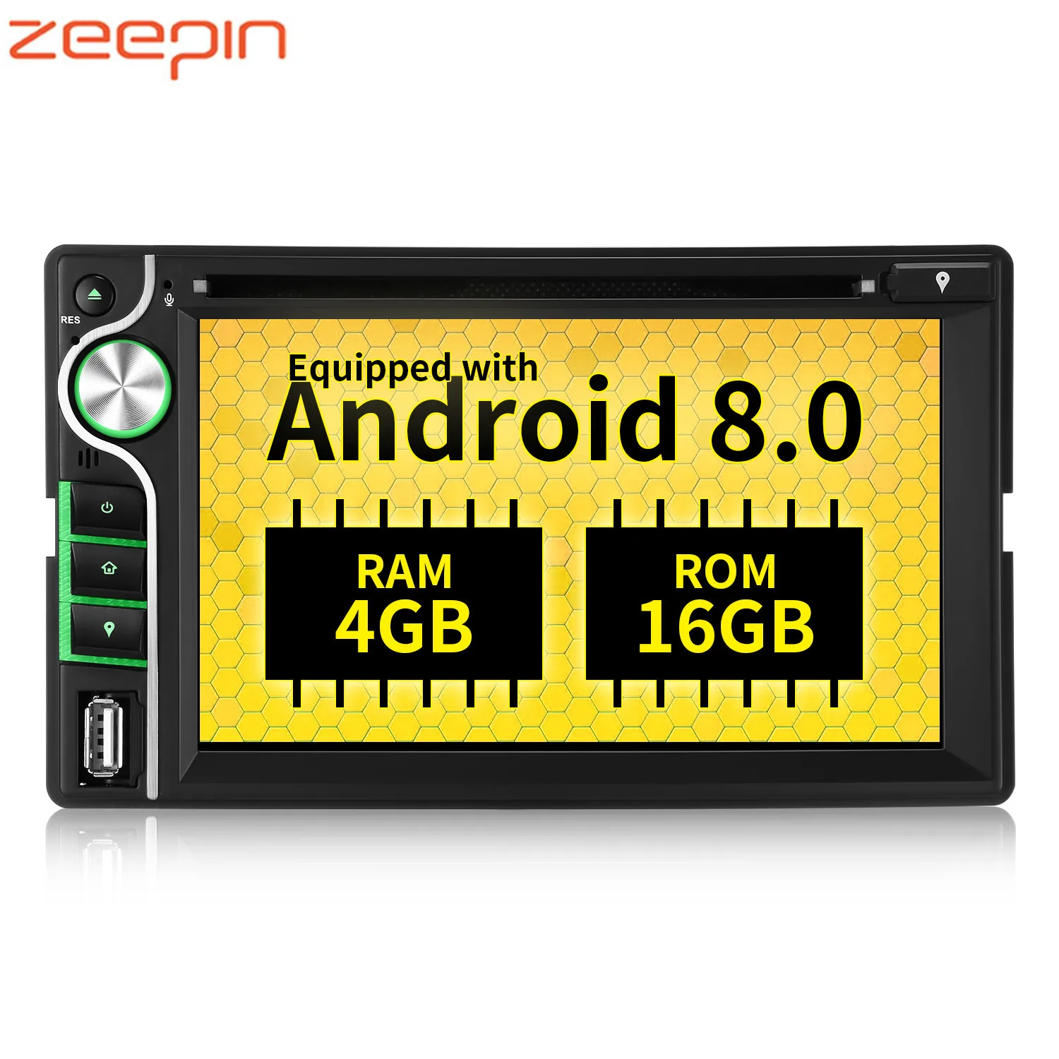 Flash Deal Clearance! ZEEPIN WH6503 Car Head Unit GPS Receiver 4GB+16GB 6.2-inch Disc Reader Audio Bluetooth Android 8.0 Car DVD Player 0 Flash Deal Clearance! ZEEPIN WH6503 Car Head Unit GPS Receiver 4GB+16GB 6.2-inch Disc Reader Audio Bluetooth Android 8.0 Car DVD Player 0