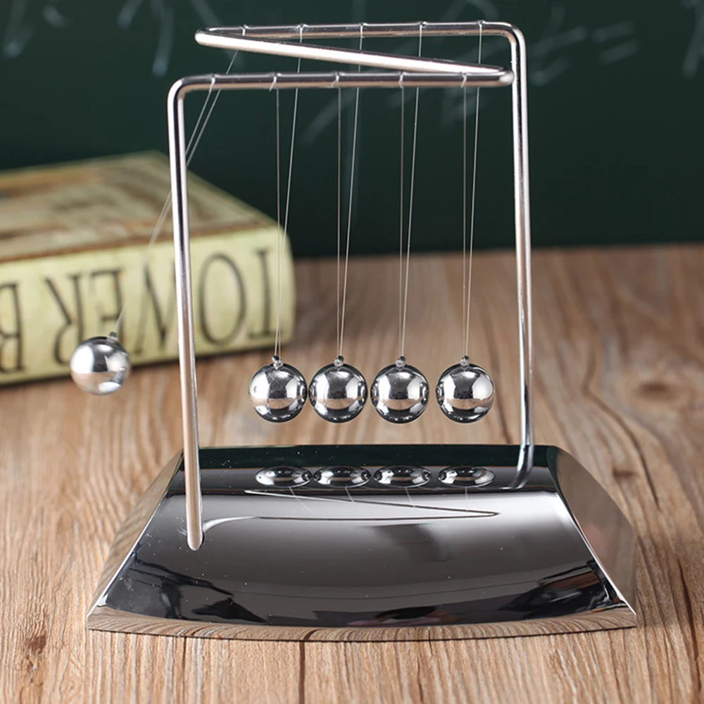 

Newton Pendulum Cradle Creative New Balance Development Educational Desk Steel Physics Science Fun Pendulum Home Decor Accessory
