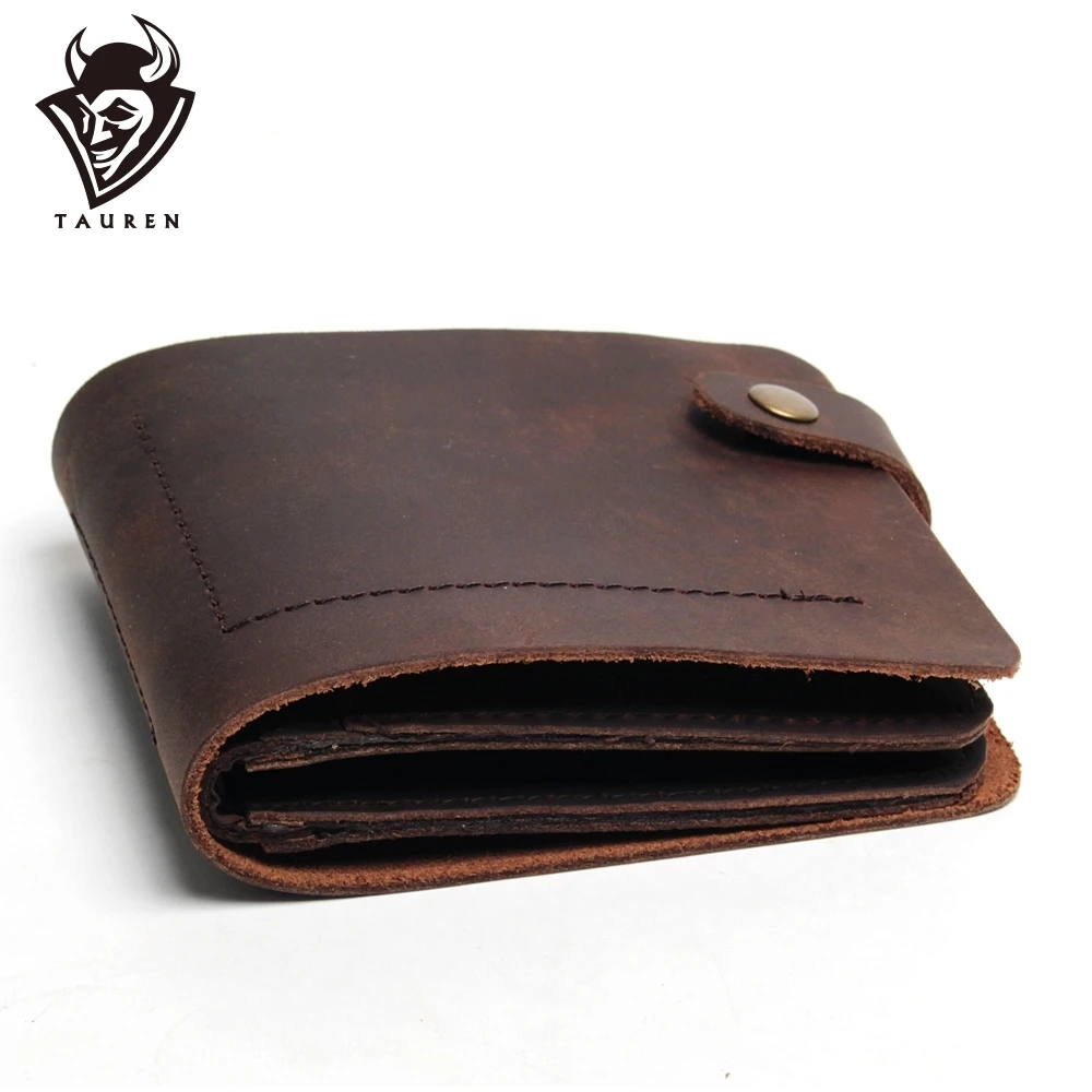 Clutch Mens RFID Blocking Leather Pocket Wallet Mini Purse Vintage Retro Wallets