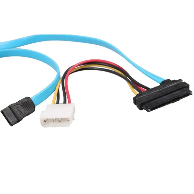 7 контактный SATA Serial ATA к SAS 29 Pin и 4 кабель адаптера питания|Компьютерные кабели