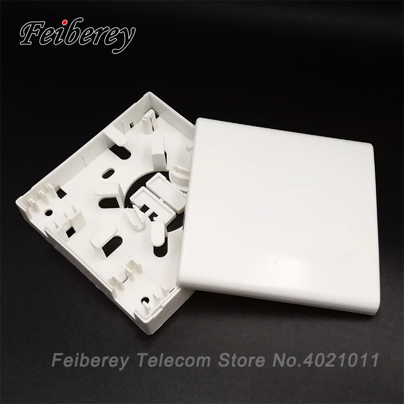 10pcs 2Cores FTTH Fiber Optic Panel Terminal Box Fiber Faceplate Fiber Outlet