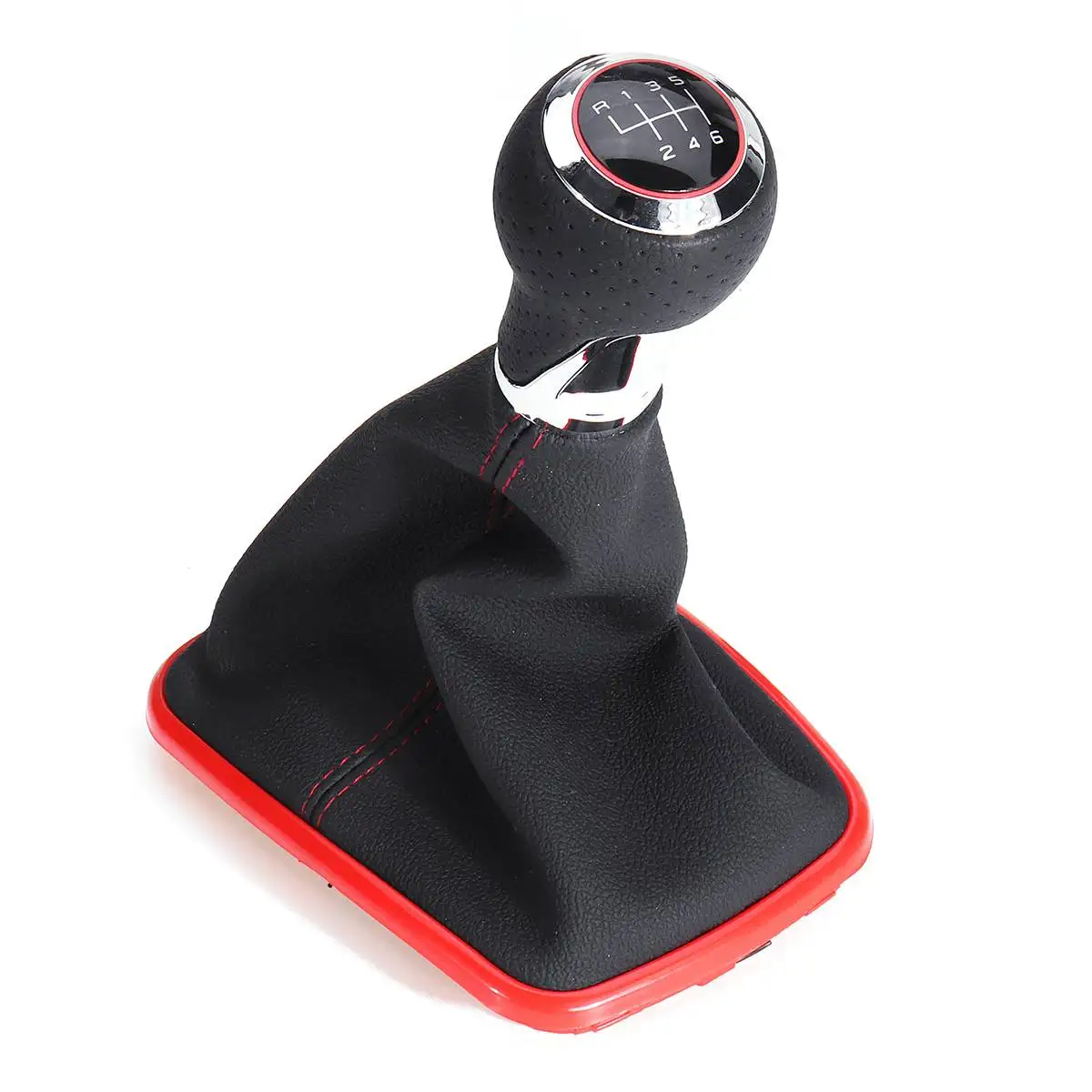 1x Car Gear Shift Knob With Boot Cover 5 Speed/ 6 Speed For Volkswagen