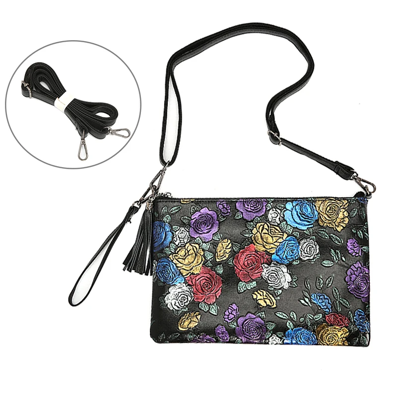 خمر شرابة المرأة اليوم حقيبة صغيرة الأزهار سيدة حقيبة يد جلد البقر الحقيقي Crossbody أكياس الفاخرة سلسلة حقيبة كتف للأم