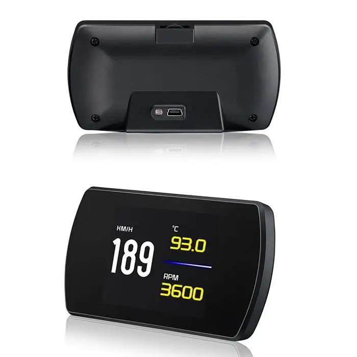 P12 4 3 дюймовый ЖК дисплей для автомобиля HUD OBD 2 многофункциональный бортовой