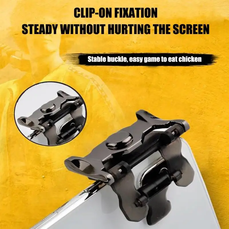 2pcs Smart Phone Mobile Gaming Trigger for PUBG Mobile Gamepad Fire Button Aim Key L1 R1 Shooter Pubg Controller