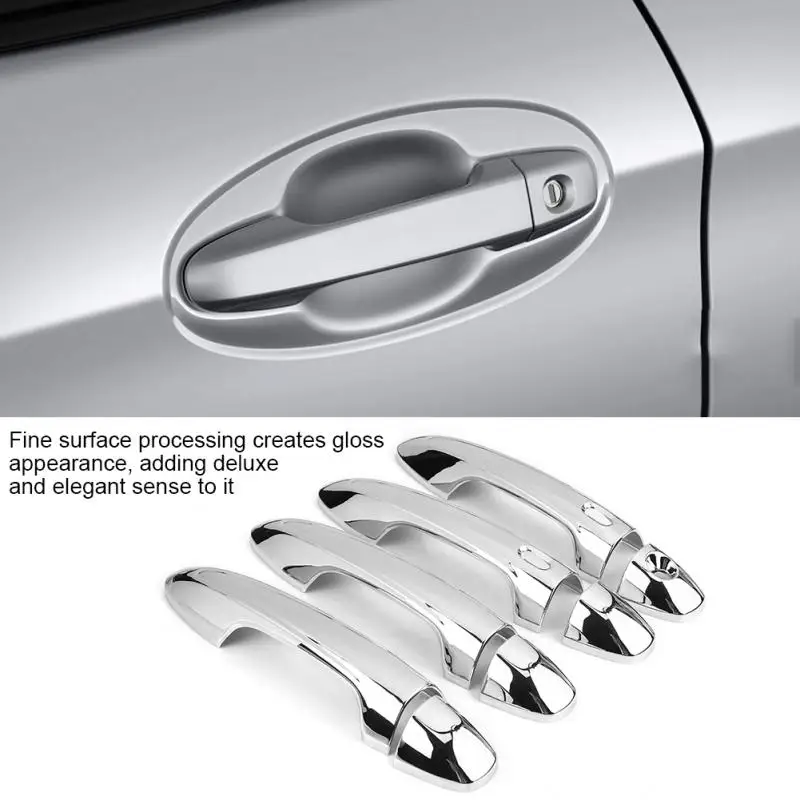 For Benz GLA X156 Carbon Fiber Car Door Handle Cover Trim 8pcs 2013-2018
