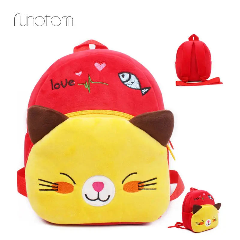 

Kids cartoon Cat backpack kindergarten children cute school bag baby girls schoolbag mochila gift good quality