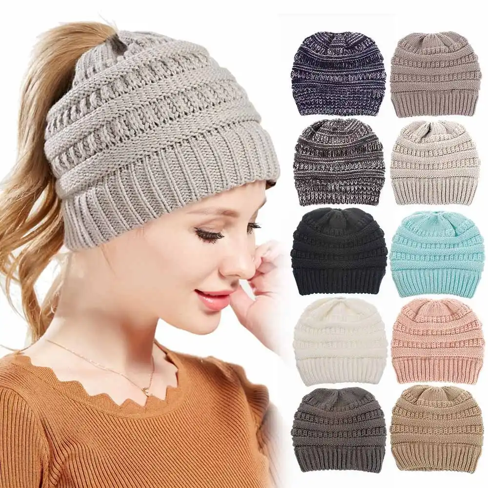 women's cable knit beanie hat