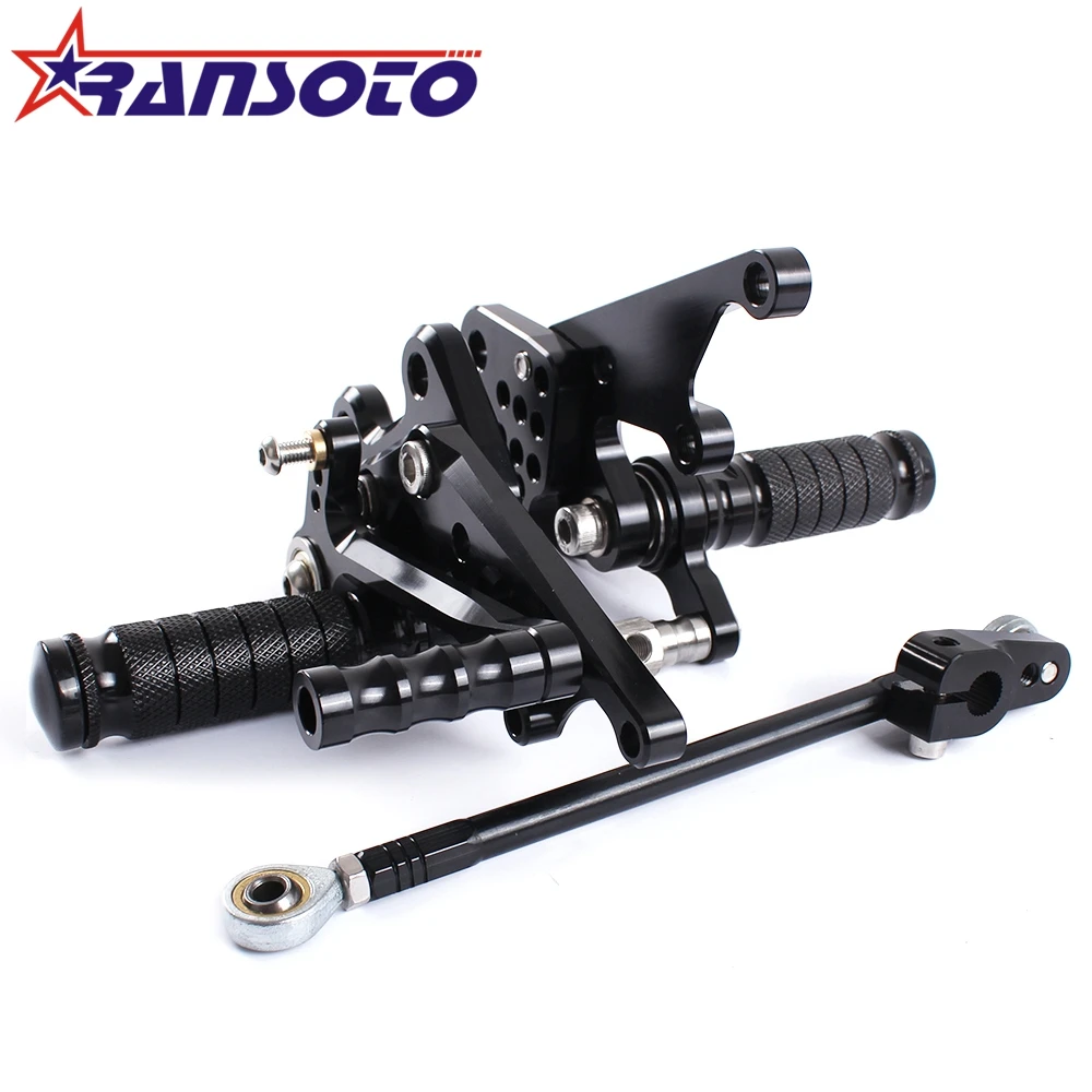 

RANSOTO Brand new Full CNC aluminum Motorcycle Adjustable Rearset Rear Set For KAWASAKI ZX14R 2012
