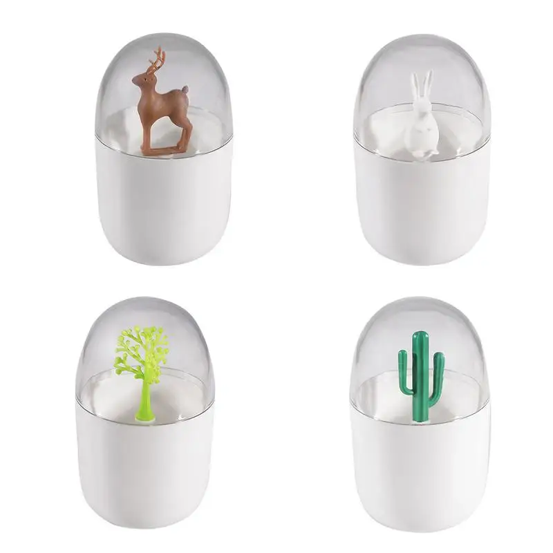 

Creative Storage Jar Toothpick Box Cotton Swab Boxes Fashion Home Living Room Portable Mini Cute Personalized Storage Organizer