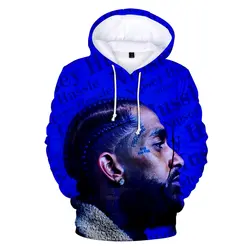 Новинка 2019 года Nipsey Hussle толстовки 3d принт осень зима Модные для мужчин веселое Harajuku Кофты Уличная Хип Хоп с капюшоном