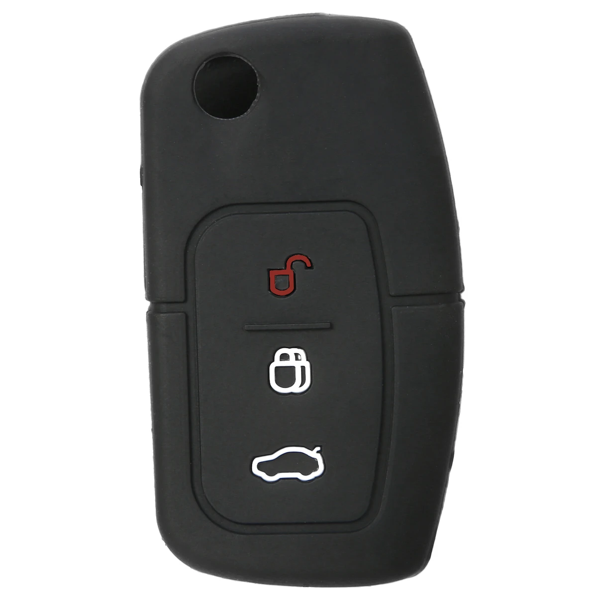 

Black 3 Button Silicone Car Remote Key Fob Cover Case For Ford Fiesta Focus Mondeo Falcon B-Max C-Max Eco Sport Galaxy Protector