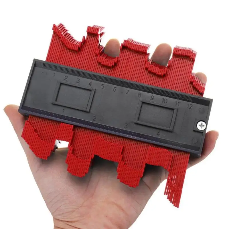 

5 Inch Plastic Profile Copy Contour Gauge Standard Wood Marking Winding Pipe Tiling Laminate Tool
