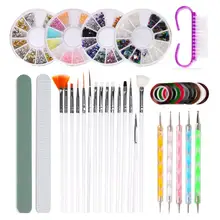 10 шт./компл. профессиональный маникюр инструменты для ногтей Окрашенные Ручки пилка для ногтей кисть, полировщик дизайн ногтей «Ромашка» Для лаков DIY Набор инструментов для маникюра для гель-лака