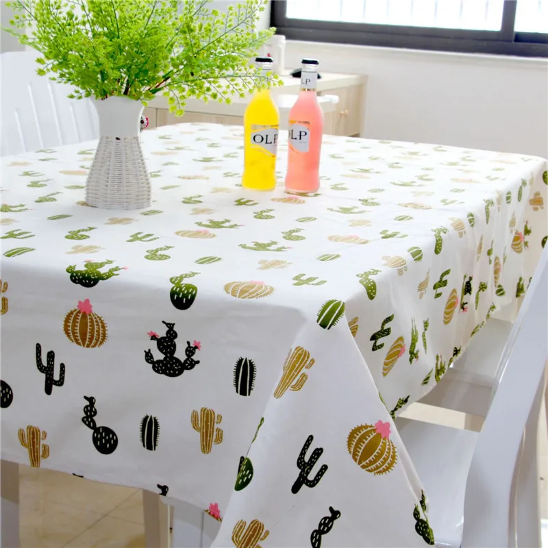 

2019 New StyleTable Cloth Cute Plant Rectangular Linen Disposable Tablecloths Ninjago Party House Decorative Dining Table Cover
