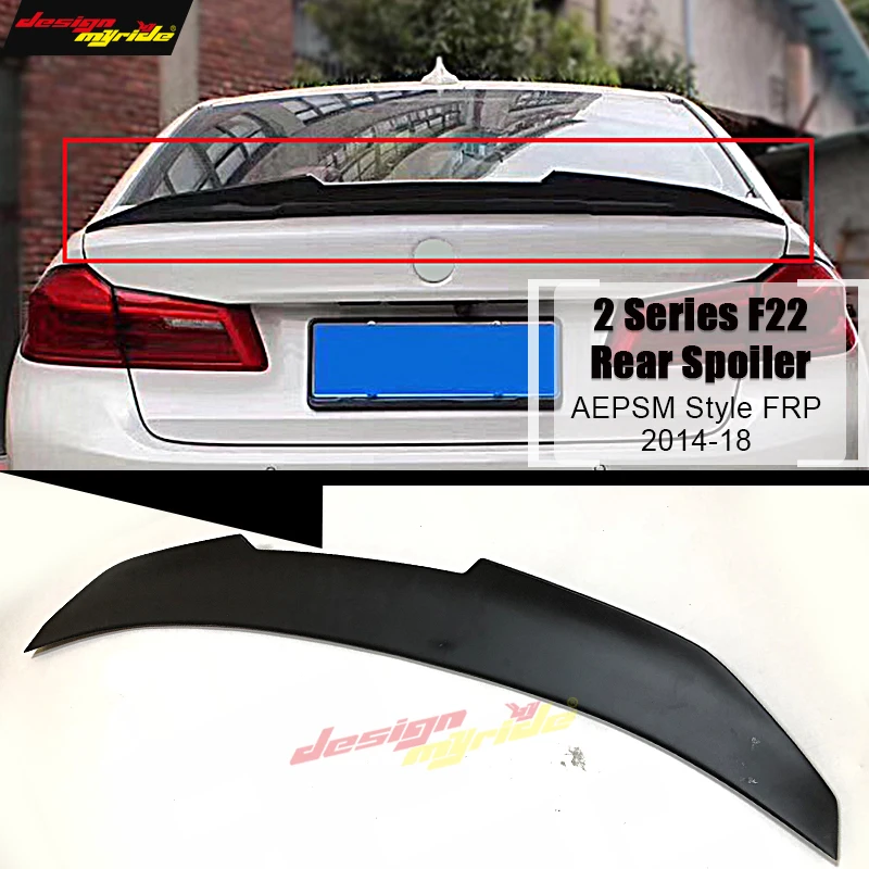 F22 Tail Wing Rear Spoiler PSM Style FRP Primer black For BMW 2-series 220i 228i 230i 235i wing Trunk Lip 2014-18 | Автомобили и