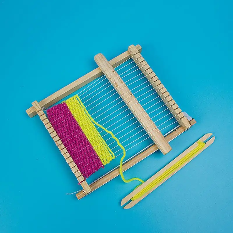 

Children's Manual DIY Homemade Loom Scientific Toys Knitting Machine Assemble Weaving Loom Handcraft Educational Gifts