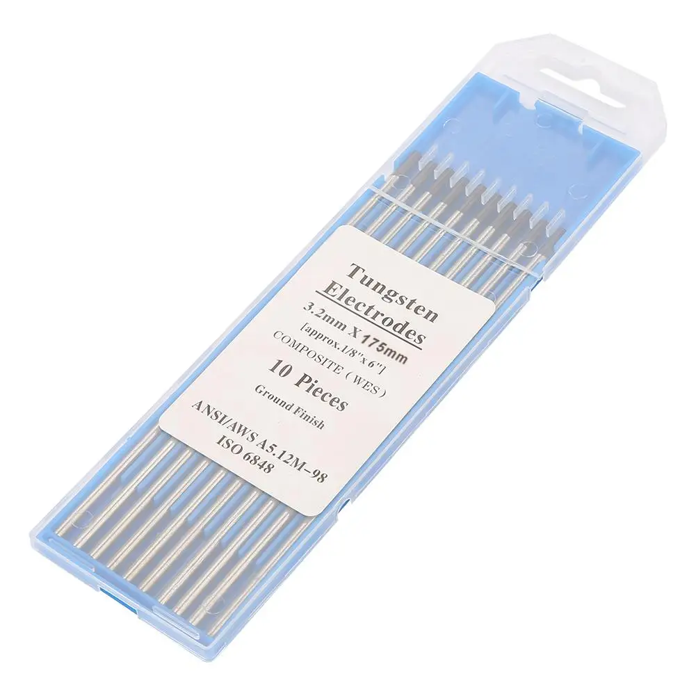 

10pcs Purple Head 3.2 x175mm WES Tungsten Electrode Welding Accessory 10-400A