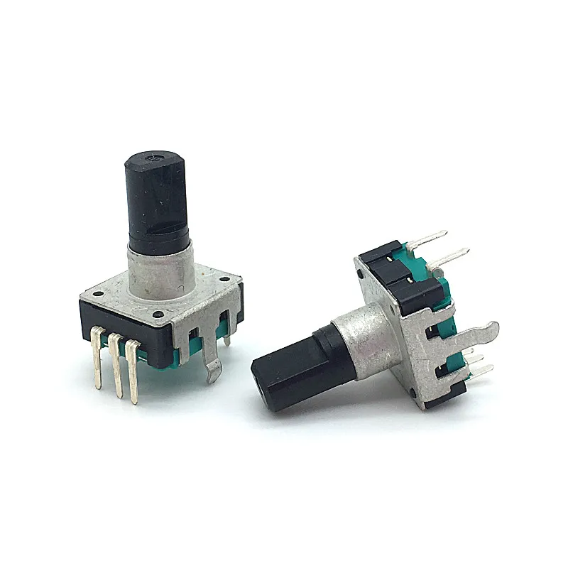 

5pcs/lot 360 Degree Rotary Encoder EC12 RE12 Audio Encoder Coding 5Pin 24 Position With Push Button Switch Handle Length 15MM