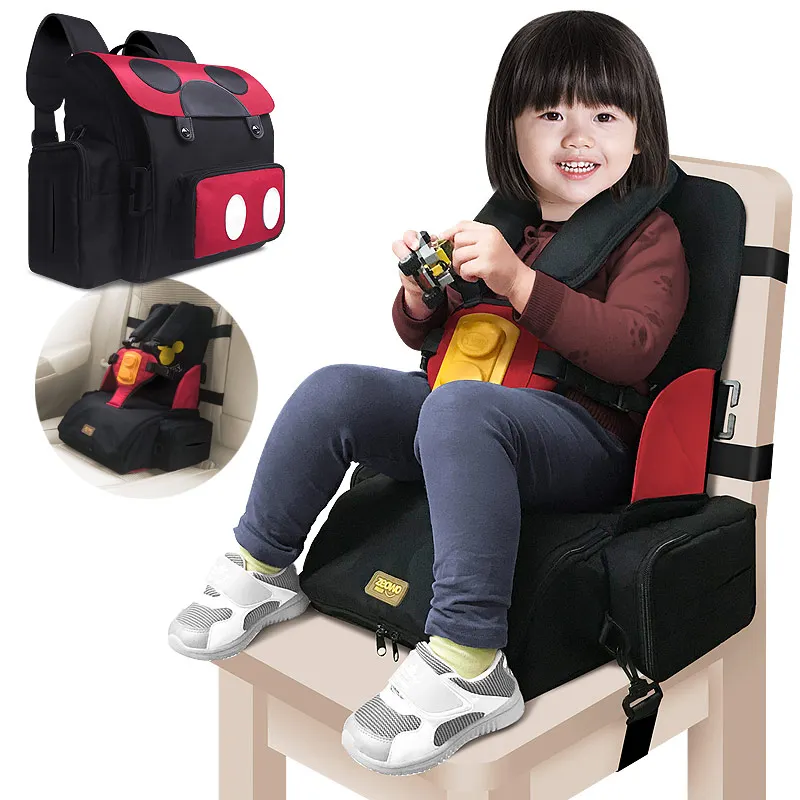 3 in 1 Multi-function waterproof baby seat belt kids feeding seat chair 5 point harness portable safety belt dining high chair children dining chair