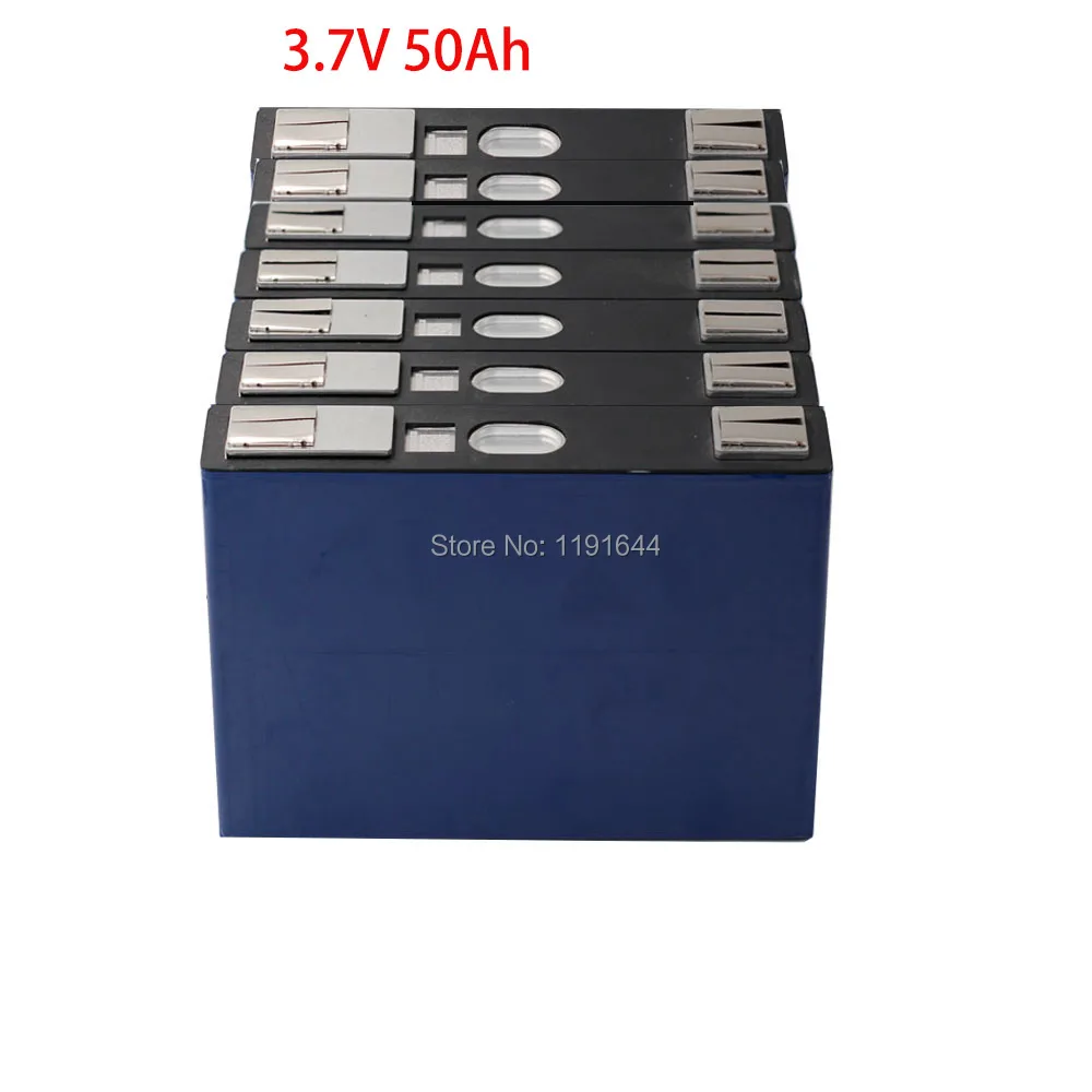 

7PCS High Quality NCM 3.7V 50Ah 1000 Times Lifecycle Prismatic Cell For 24V E-Scooter Golf Cart Electric Wheelchair