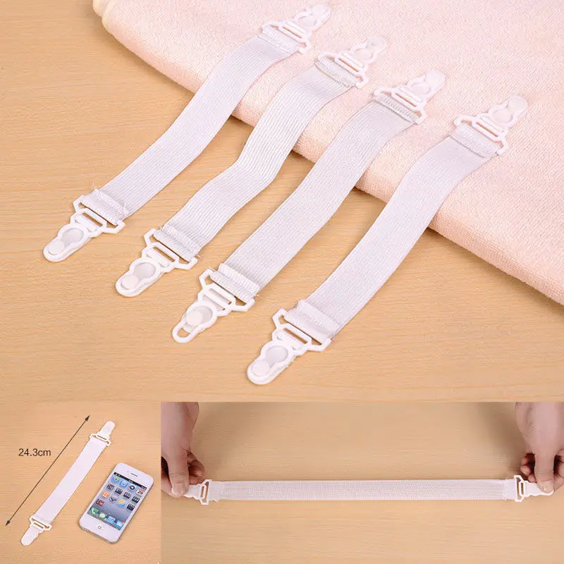 

4Pcs Bed Sheet Buckle Clip Blankets Holder Elastic Fastener Gripper