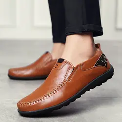Stan Shark/2019 Новая повседневная обувь для вождения, мужские лоферы из натуральной кожи, мужская повседневная обувь на плоской подошве
