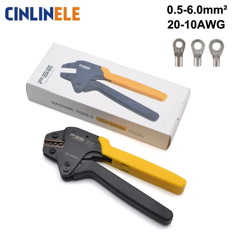 

0.5-6.0mm 20-10AWG High Quality Precision Wire Connector Crimp Pliers RNB SC Terminal Tool VSA-02C SN-02C 02C FSE