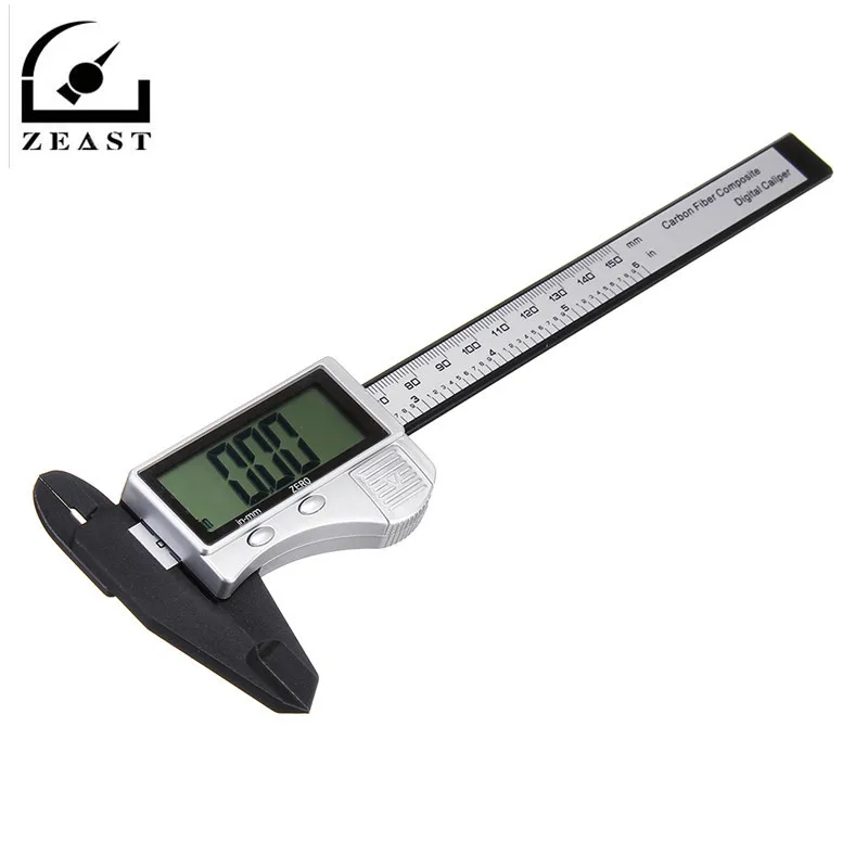 0 150mm LCD Digital Caliper Electronic Plastic Caliper Measuring Tool