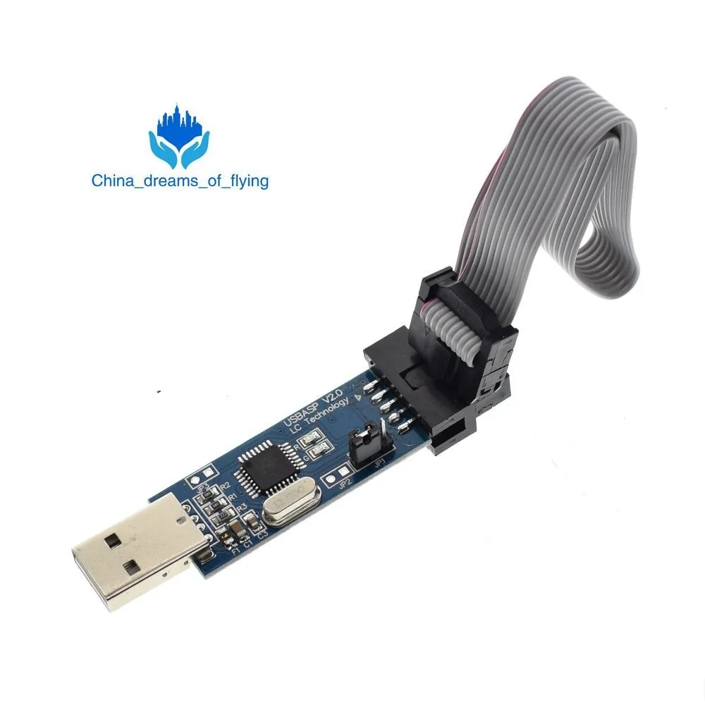 ShengYang USBasp ISP 3 В/5 В AVR программатор USB ATMEGA8 ATMEGA128 Новый провод с поддержкой Win7 64Bit lcd pcb
