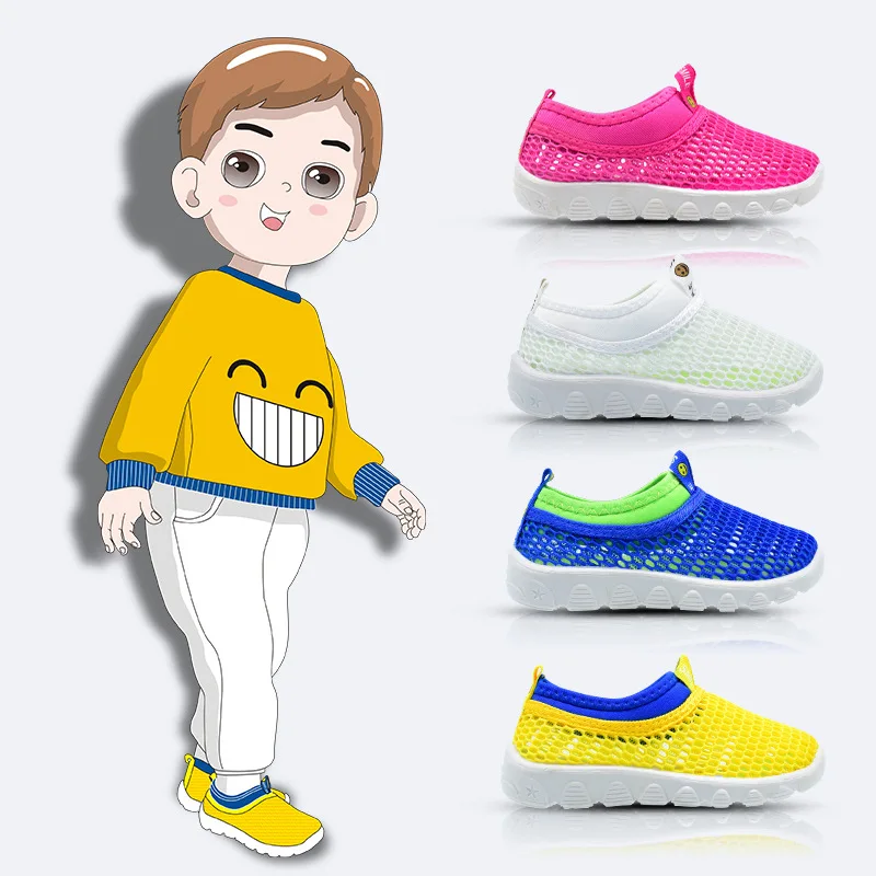 

Summer Shoes Children Outdoor Candy-Colored Sports Network Shoes Mesh Shoes Manufacturer Direct Wholesale 1106