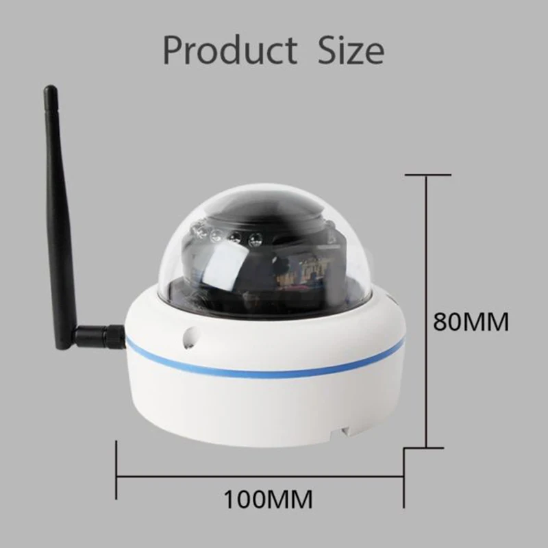 

720/960/1080P Wireless Home Security Outdoor Dome Wifi Security Camera Security Network Camera SD Slot Night Vision Baby Monitor