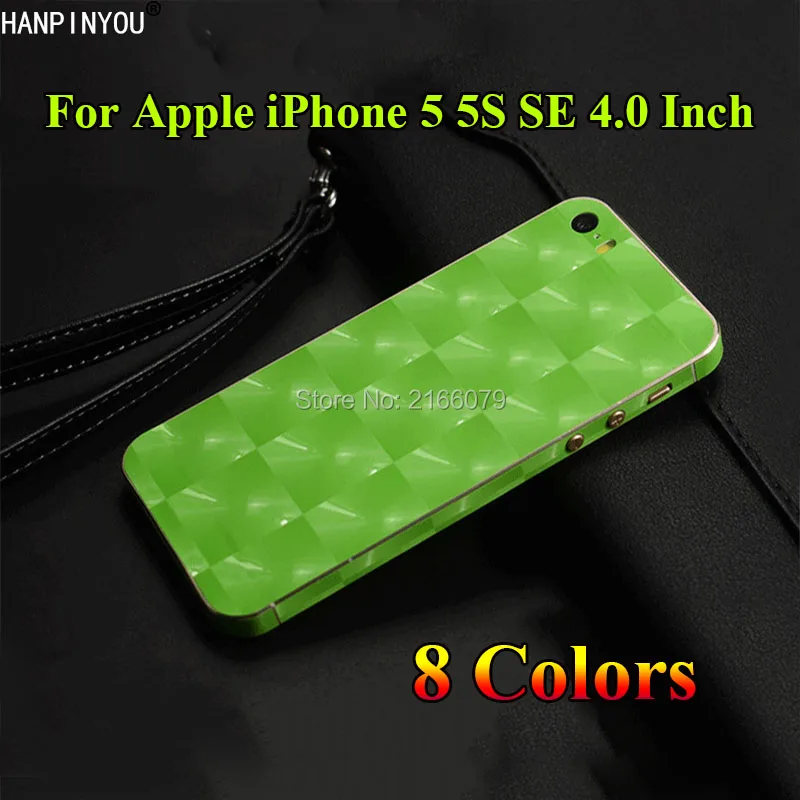 For Apple iPhone 5 5S SE 4.0&quot 3D Luxury Cat Eyes Frosted Back Cover Protective Film Skin Decal Phone Sticker | Мобильные