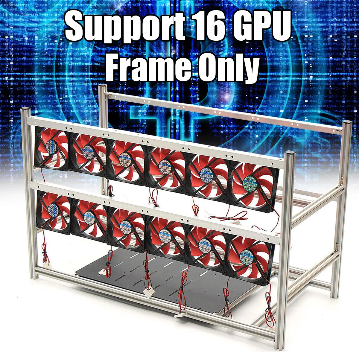 NEW Open Air Mining Rig Non-Stackable Frame Case For 16 GPU ETH BTC Ethereum New Computer Mining Case Frame Server Chassis NEW Open Air Mining Rig Non-Stackable Frame Case For 16 GPU ETH BTC Ethereum New Computer Mining Case Frame Server Chassis