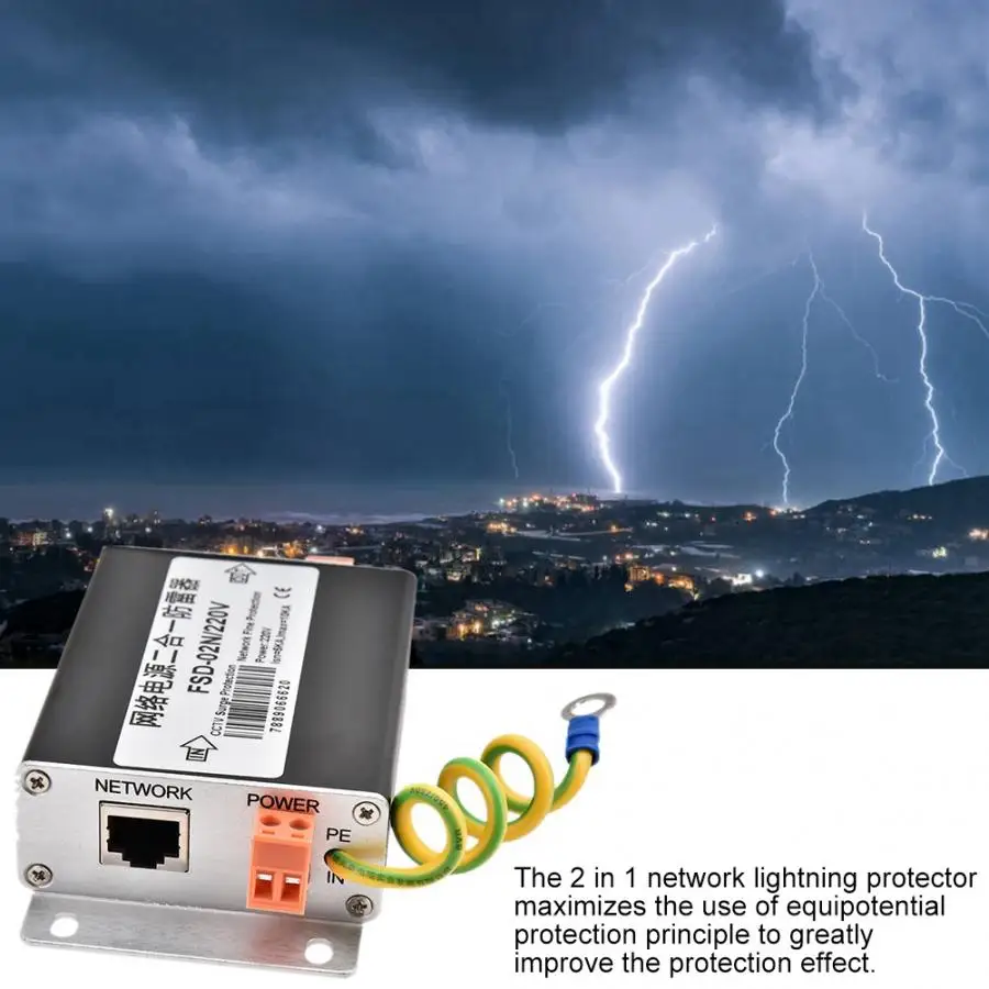 2 в 1 сетевой источник питания Lightning Portector thunderarrester устройство защиты от перенапряжения 220 В Лидер продаж