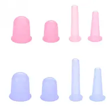 4 шт./компл. силиконовый вакуумный массаж тела помощник антицеллюлитный массажер банки