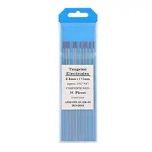 Tig сварочные композитные вольфрамовые электроды 2,4*175 мм(WES Purple) 10-Pack Tool Professional