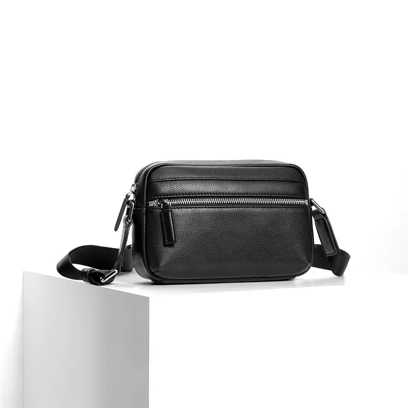 

xiaomi VLLICO business casual light simple leather shoulder bag Messenger bag fashion men's cross body bag for Outdoor trips