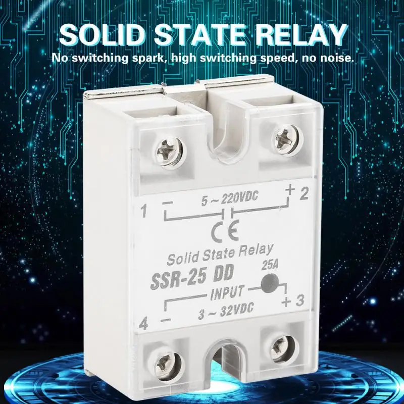 SSR 25 DD 25A 5 220 В постоянного тока твердотельное реле для промышленного процесса