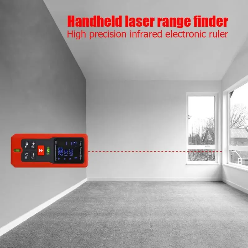 40m 60m 80m 100m Laser Rangefinder Digital Laser Distance Meter Tape Measurer Laser Range Finder Measuring Tool 40m 60m 80m 100m Laser Rangefinder Digital Laser Distance Meter Tape Measurer Laser Range Finder Measuring Tool