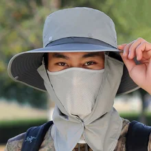 Одежда высшего качества модный женский мужской Солнцезащитная Панама парусный спорт Пеший Туризм Рыбалка Кепка-козырек защиты Safari Рыбак твердая шляпа(светло-серый