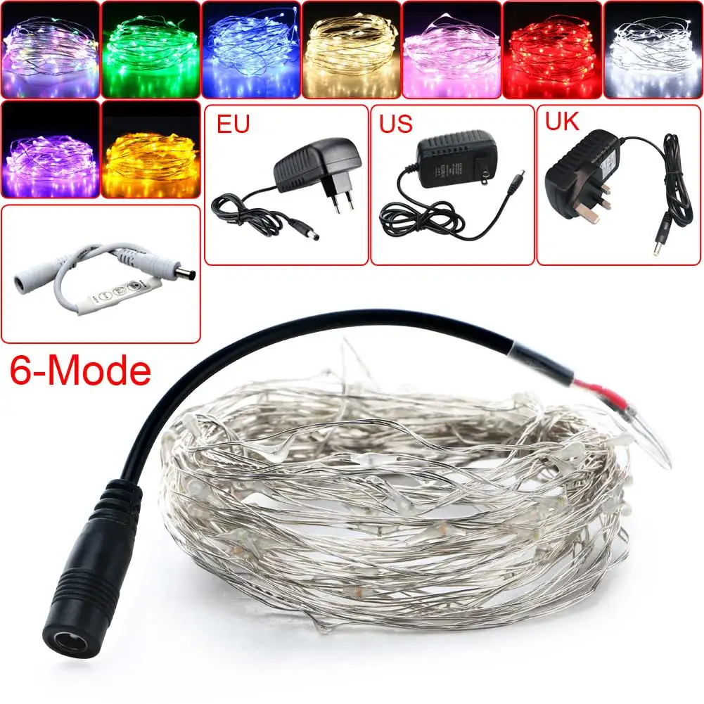 

Christmas Decoration String Light 10M Copper Wire LED String Light Wedding Garland LED Lamps Christmas Tree Ornaments Decor
