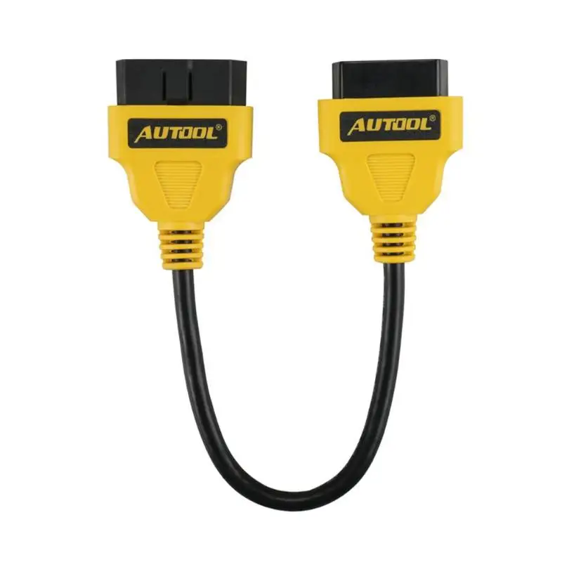 Autool Auto OBD2 16 штырьковый удлинитель 30 см диагностический кабель|Кабели и