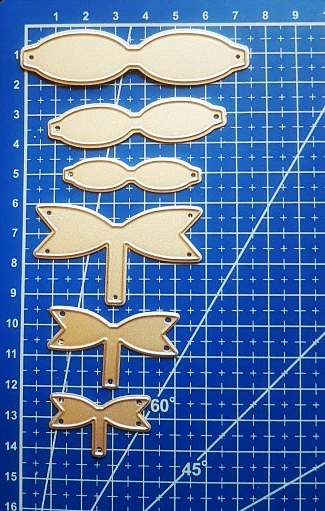 

6Pcs Bow knot Ribbon Die Metal Cutting Die DIY fustelle metalliche Scrapbooking Embossing Template Stencil Folder Cut Blade Card