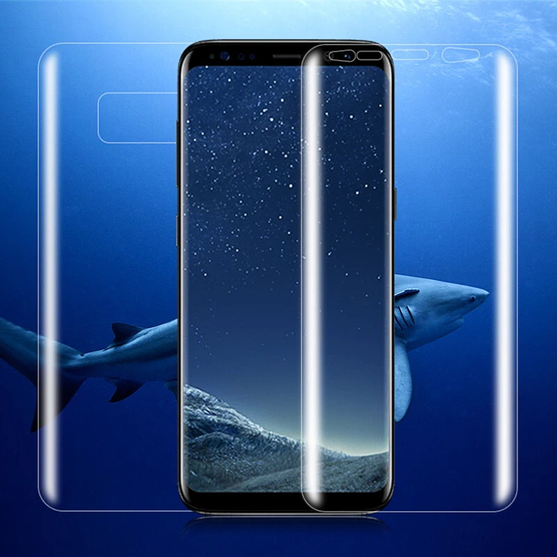 

Back+Front=2PCs 3D Curved Soft PET Film For Samsung Note 8 9 S8 S9 Plus S7 Edge Screen Protector Film for Samsung S8 S9 S10 Plus