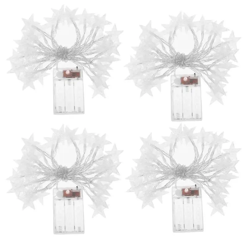 

Battery 3M 30 LED String lights Star Shaped Fairy Lights For Wedding Party window Curtain Christmas Holiday Garland Decorations