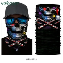Хэллоуин бесшовные Джокер, клоун Череп Призрак шеи теплая маска на голову шарф платок-Бандана головная повязка сноуборд велосипед Велоспорт