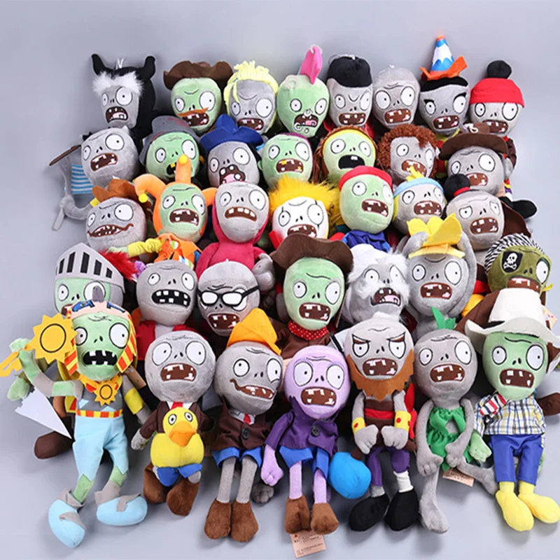 

36 zombies Plush Toys 12 - 28 cm Plants vs Zombies Soft Plush Toys Doll Toy Children Holiday Gifts
