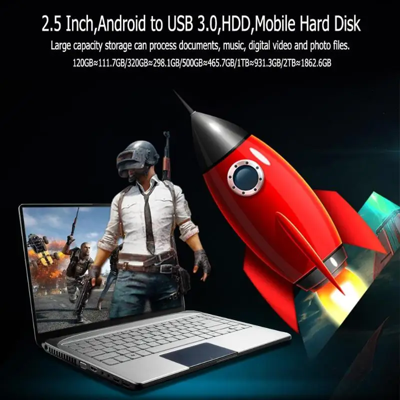 USB3.0 HDD Desktop Laptop Mobile Hard Drive Disk External Hard Drive 120GB 320GB 500GB 1TB 2TB 2.5\