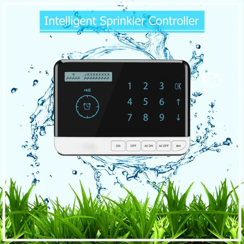 

Smart Sprinkler Controller 9 Zone WiFi Irrigation Timer System Controller EU/US Plug Watering Tool Water Timer Irrigation Timer